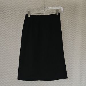 H.R. Robert's Black Women's Wool Skirt